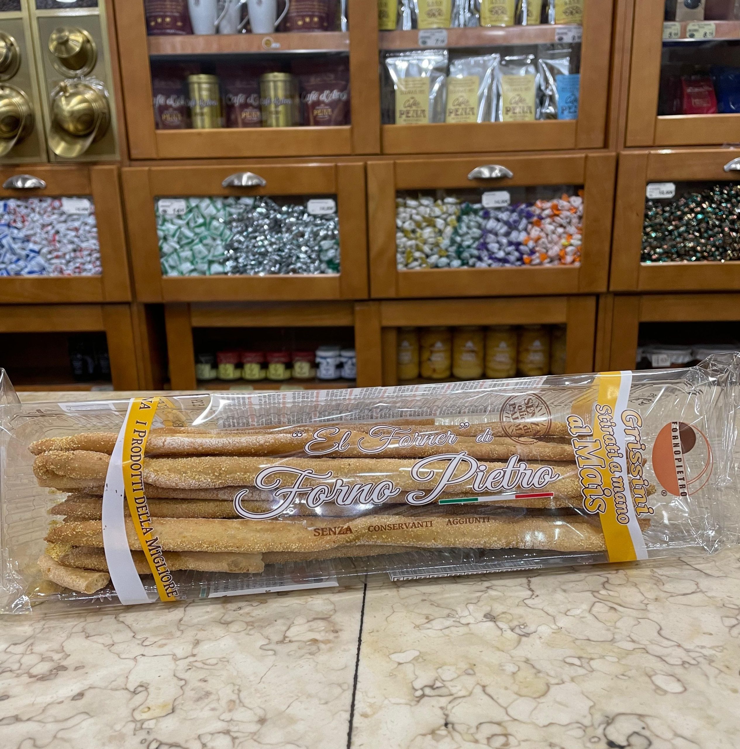 Grissins com Milho e com Azeite extra-virgem Forno Pietro